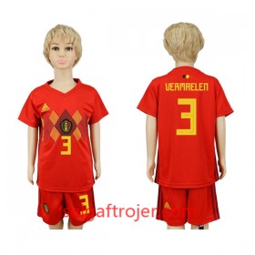 Belgien Fodboldtrøjer Vermaelen 3 Børn Hjemmebanesæt VM 2018